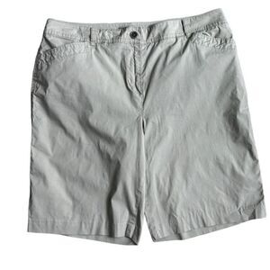 Chico’s Beige Bermuda Shorts Cotton Size 1.5 or S